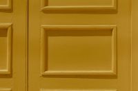Kaboompics - Warm Ochre Door Panels with Raised Trim Detail