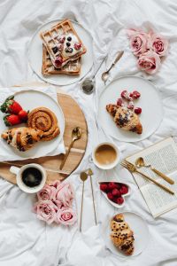 Kaboompics - Waffles - Croissant - Cinnamon Roll - Home Decor