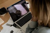 Kaboompics - Designer at Laptop in a Sunlit Interior Design Workspace