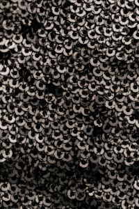 Kaboompics - Black Sequin Textile Macro