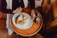 Kaboompics - Apple pie with whipped cream and ice cream in Cafe Verte
