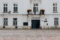 Kaboompics - Flower Balcony above a Krakow Old Town Door