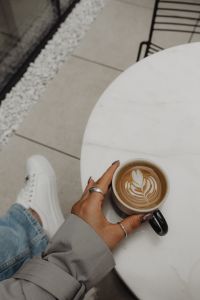 Kaboompics - Rainy Patio Table and Wire Chair With Copy Space