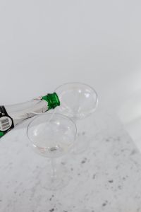 Kaboompics - Pouring Sparkling Wine With Wide Copy Space
