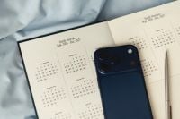 Kaboompics - 2027 Year Planner With Smartphone and Pen on Bed