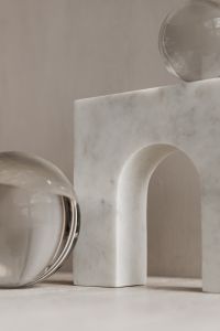 Kaboompics - Glass Spheres and Marble Arch Still Life