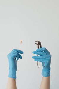 Kaboompics - Vertical Dental Surgery Tools With Generous Copy Space