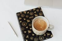 Kaboompics - Minimal Coffee and Organizer Flat Lay for Office Desk