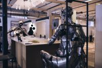 Kaboompics - Metal figures by a table full of metal shavings