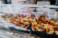 Kaboompics - Chistorra Sausage and Quail Egg Pinchos in Madrid