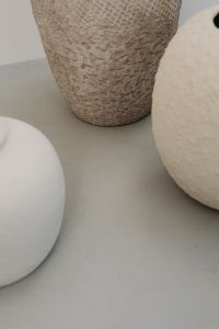 Kaboompics - Close-Up of Textured Beige Ceramic Vase Surface