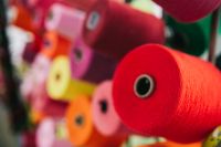Kaboompics - Big colorful Spool of Thread Sewing