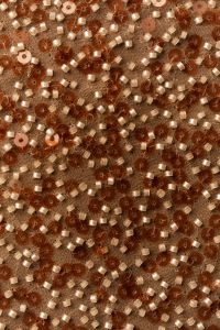 Kaboompics - Brown Gold Beaded Fabric Texture