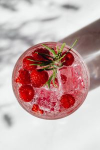 Fresh Raspberries And Raspberry Drinks Food Photography