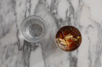 Kaboompics - Bowl of Vitamins Beside a Glass on Marble