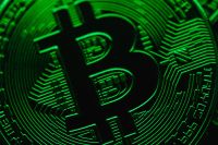 Kaboompics - Green Bitcoin Symbol Macro