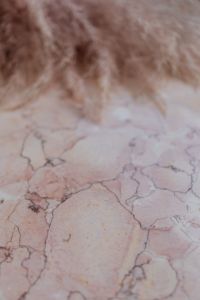 Kaboompics - Pink marble background and pampas grass