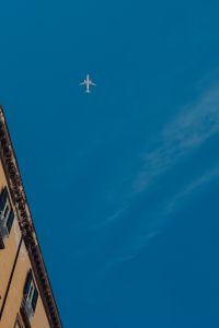 Kaboompics - Passenger Plane Crossing a Clear Blue Naples Sky