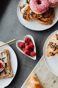 Kaboompics - Waffles - Croissant - Cinnamon Roll - Home Decor