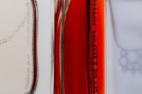 Kaboompics - Red Perfume Liquid Abstract Detail