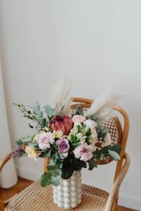 Kaboompics - Close View of Pampas Grass and Eucalyptus Bouquet