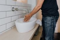 Kaboompics - Washing of hands under running water