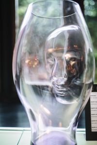 Kaboompics - Clear Curved Glass Sculpture in a Venini Museum Display