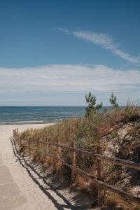 Kaboompics - Fenced Beach Path Leading to the Sea