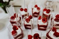 Kaboompics - Raspberry dessert with cheesecake