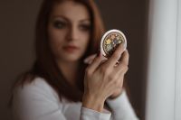 Kaboompics - Young beautiful woman doing her make up