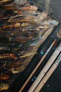 Kaboompics - Painting with Brush and Acrylic Paintings