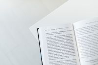 Kaboompics - Open Book Pages in a Bright Minimalist Reading Flat Lay