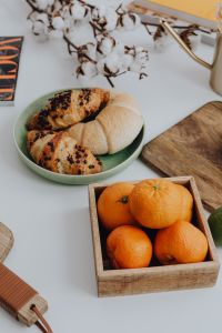 Kaboompics - Citrus Fruit with Pastries and Bread