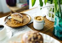 Kaboompics - Bitten sugar glazed homemade donuts
