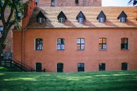 Kaboompics - Old red brick church on a sunny day