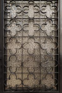 Kaboompics - Ornate Iron Grille Architectural Detail