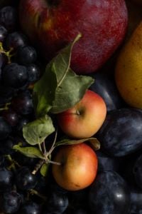 Kaboompics - Close Up Autumn Harvest With Apples Grapes Pears and Plums