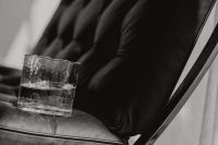 Kaboompics - Monochrome Leather Furniture Detail With Textured Glass