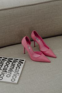 Kaboompics - Pink Pumps on Pale Pink Trousers
