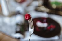 Kaboompics - Raspberry and fork