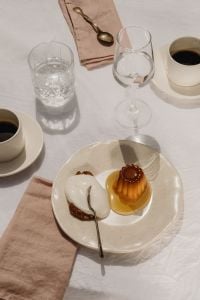 Crème Caramel, Flan and Mousse with Coffee Table Styling
