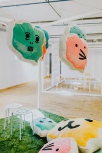 Kaboompics - Poland shaped pillows with faces
