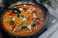 Kaboompics - Vegetable Paella with Broccoli and Red Peppers