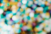 Kaboompics - Soft Teal, Mint and Gold Sequin Bokeh, Light Abstract Background for Design