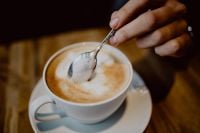 Kaboompics - Cup of coffee on table in cafe