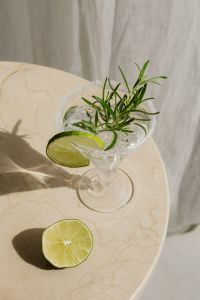 Kaboompics - Martini Glass with Green Olives