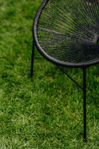 Classic black Acapulco chair, Mexican design of the 50s
