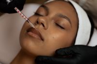 Kaboompics - Cosmetic Injection Near Woman's Nose and Lips