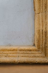 Kaboompics - Carved Sandstone Frame Detail