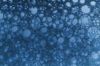 Kaboompics - Blue Bubble Foam Edge Minimal Background